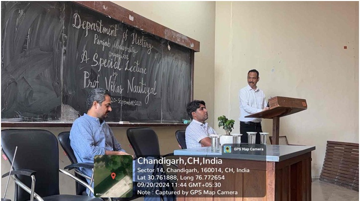 पंजाब यूनिवर्सिटी के इतिहास विभाग में "इतिहास और इतिहासलेखन" पर विशेष व्याख्यान का आयोजन